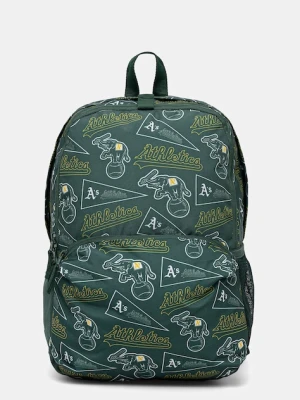 New Era plecak kolor zielony duży wzorzysty 60667090
