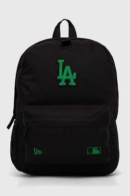 New Era plecak MLB LOS ANGELES DODGERS kolor czarny duży gładki 60503781