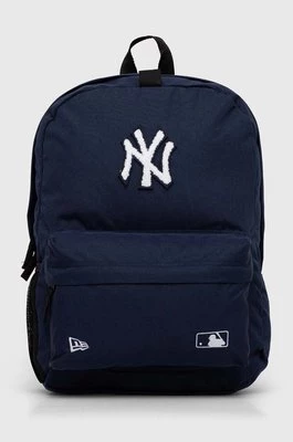 New Era plecak MLB NEW YORK YANKEES kolor granatowy duży gładki 60503783