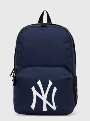 New Era plecak MLB NEW YORK YANKEES kolor granatowy duży z nadrukiem 60503790