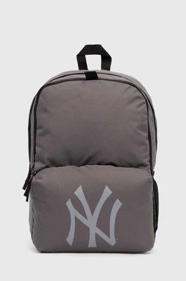 New Era plecak MLB NEW YORK YANKEES kolor szary duży z nadrukiem 60503788