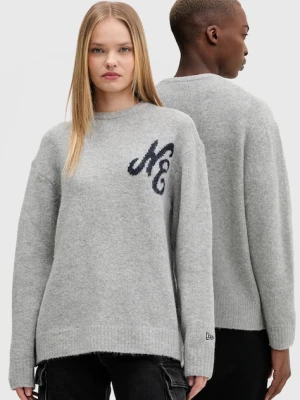 New Era sweter z domieszką wełny kolor szary 60684380