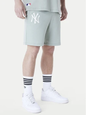 New Era Szorty sportowe New York Yankees MLB League Essentials 60596184 Zielony Regular Fit