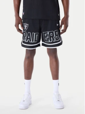 New Era Szorty sportowe NFL Las Vegas Raiders Graphic 60596395 Czarny Regular Fit