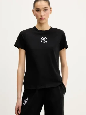 New Era t-shirt bawełniany damski kolor czarny 60564899