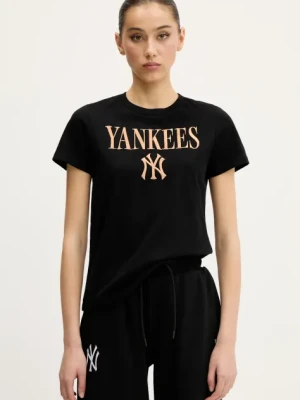 New Era t-shirt bawełniany damski kolor czarny 60596571