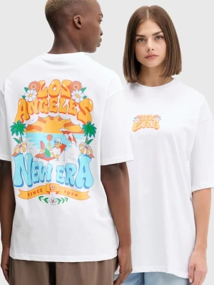 New Era t-shirt bawełniany kolor biały z nadrukiem 60684402