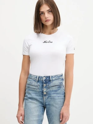 New Era t-shirt damski kolor biały 60564942