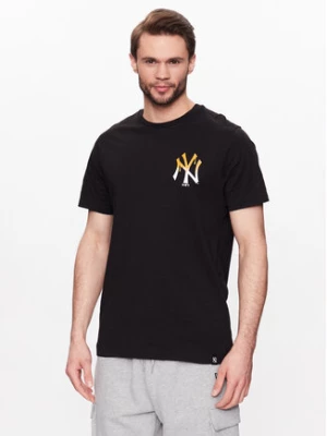 New Era T-Shirt New York Yankees MLB Drip Logo 60332179 Czarny Regular Fit