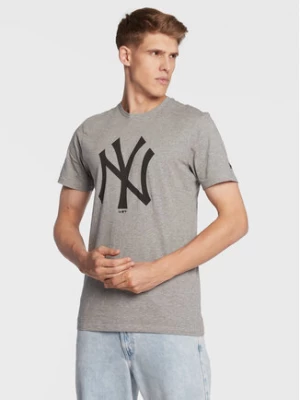 New Era T-Shirt New York Yankees MLB Team Logo 11863696 Szary Regular Fit