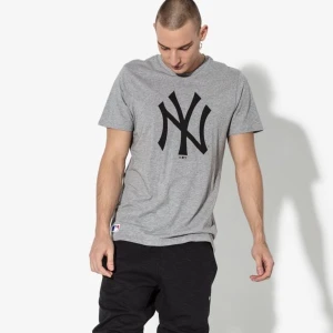 New Era T-Shirt Ss Mlb Nyy Grey New York Yankees Lgh