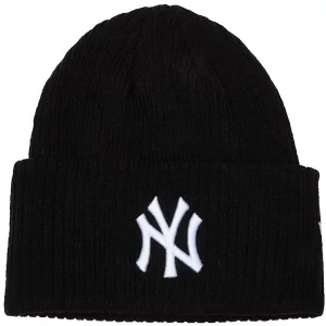 Zdjęcie produktu New Era Wide Cuff Beanie New York Yankees Hat 60691072, Unisex, Czarne, czapki, akryl, rozmiar: One size
