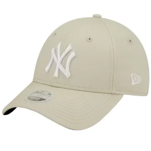 New Era wmns 9FORTY New York Yankees Cap 60292635, Damskie, Beżowe, czapki z daszkiem, bawełna, rozmiar: OSFM