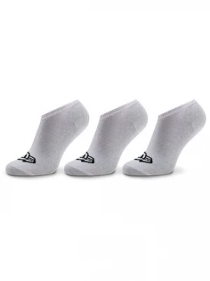 New Era Zestaw 3 par niskich skarpet unisex Flag Sneaker Sock 13113638 Biały