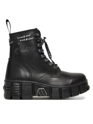 NEW ROCK Botki M-WALL084NP-C8 Czarny
