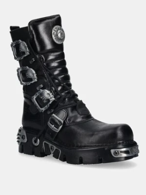 New Rock botki skórzane