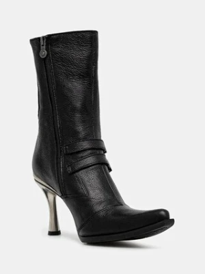 New Rock botki skórzane LUXOR NEGRO, MALICIA 2 GOMA NEGRA TACON CARI