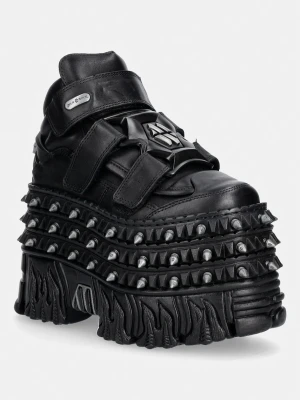 New Rock CRUST NEGRO NEGRO, FIRE CASCO sneakersy damskie skórzane