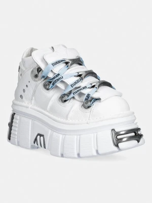 New Rock NAPA BLANCA + IMPERFECT TOWER BLANCO TORNILLOS buty damskie skórzane