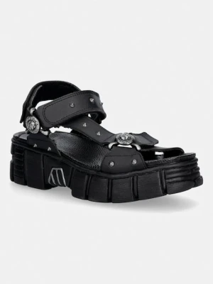 New Rock sandały na platformie damskie VEGAN NEGRO, TOWER CASCO NEGRO LATERAL