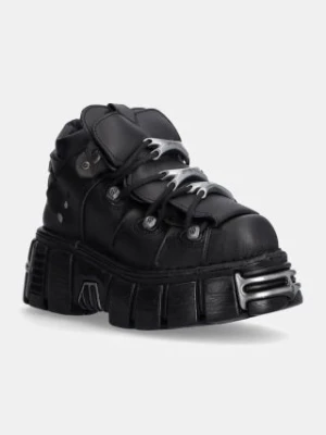 New Rock sneakersy Negro Tower + Negro Acero kolor czarny M-106-VS1