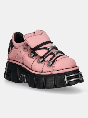 New Rock sneakersy nubukowe damskie kolor różowy M-120N-C78