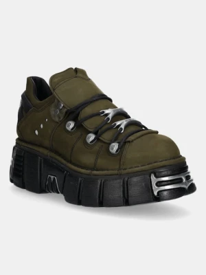 New Rock sneakersy nubukowe męskie kolor zielony M-120N-C61
