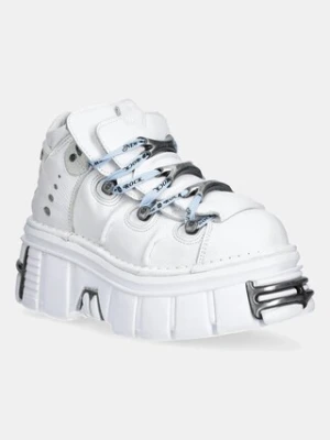 New Rock sneakersy skórzane damskie kolor biały M-106-C187
