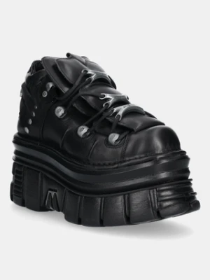New Rock sneakersy skórzane damskie kolor czarny M-106-C178