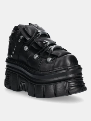 New Rock sneakersy skórzane damskie kolor czarny M-106-C178