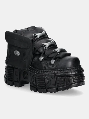 New Rock sneakersy skórzane damskie kolor czarny M-OVERZ106NR-C1