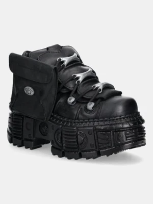 New Rock sneakersy skórzane damskie kolor czarny M-OVERZ106NR-C1