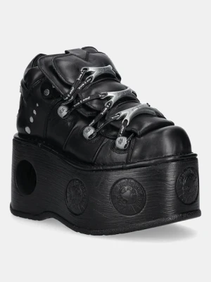 Zdjęcie produktu New Rock sneakersy skórzane ITALI NEGRO, NOMADA NEGRO, NEPTUNO / SPACE damskie kolor czarny M-106-C174