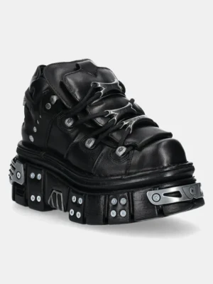 New Rock sneakersy skórzane ITALI NEGRO+ NOMADA NEGRO+ TOWER NEGRO E14 kolor czarny M.106.S70