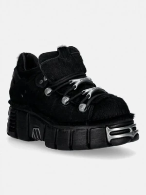 New Rock sneakersy zamszowe PELO NEGRO, TOWER NEGRO ACERO + lateral + p