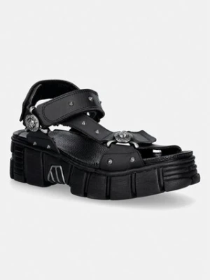 New Rock VEGAN NEGRO, TOWER CASCO NEGRO LATERAL sandały na platformie damskie