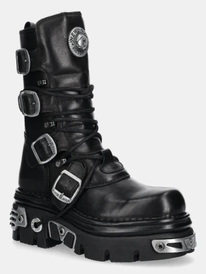 New Rock workery skórzane