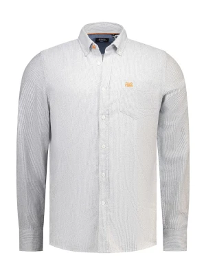 NEW ZEALAND AUCKLAND Koszula w kolorze biało-szarym rozmiar: M