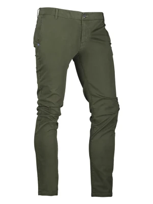 NEW ZEALAND AUCKLAND Spodnie chino "Napier Satin" w kolorze khaki rozmiar: W30