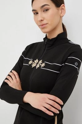 Newland bluza sportowa Bella damska kolor czarny z nadrukiem