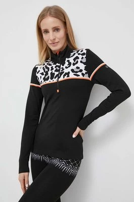 Newland bluza sportowa Sibilla kolor czarny z nadrukiem