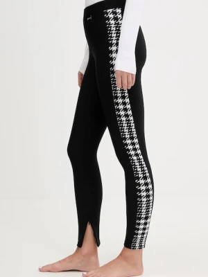 Newland legginsy sportowe LADY PANTS damskie kolor czarny wzorzyste N46783.108