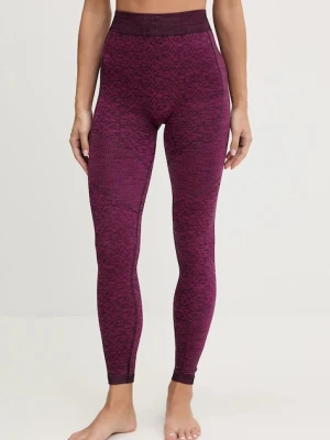 Newland legginsy z dodatkiem wełny LADY TECH LEGGINGS damskie kolor różowy wzorzyste N4604.111