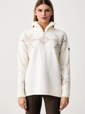 Newland sweter damski z wełną Blanche beżowy