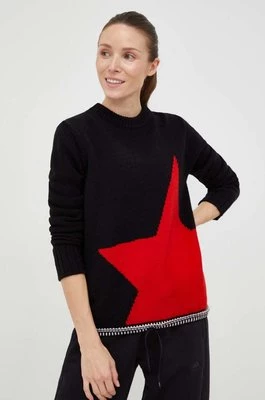 Newland sweter wełniany damski kolor czarny