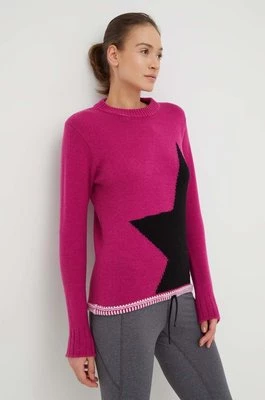 Newland sweter wełniany damski kolor różowy