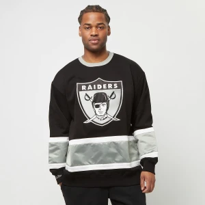 NFL Satin Insert Fleece Crew Oakland Raiders, markiMitchell & Ness, Bluzy, w kolorze czarny, rozmiar: