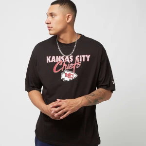 NFL Script Oversized Tee Kansas City Chiefs, markiNew Era, T-Shirty i Polo, w kolorze czarny, rozmiar: