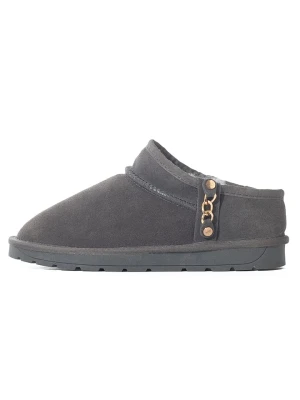 NICEBAY Skórzane botki zimowe "Gichala" w kolorze szarym rozmiar: 39