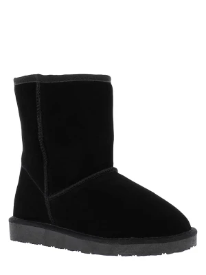 NICEBAY Skórzane botki zimowe "Medway" w kolorze czarnym rozmiar: 38